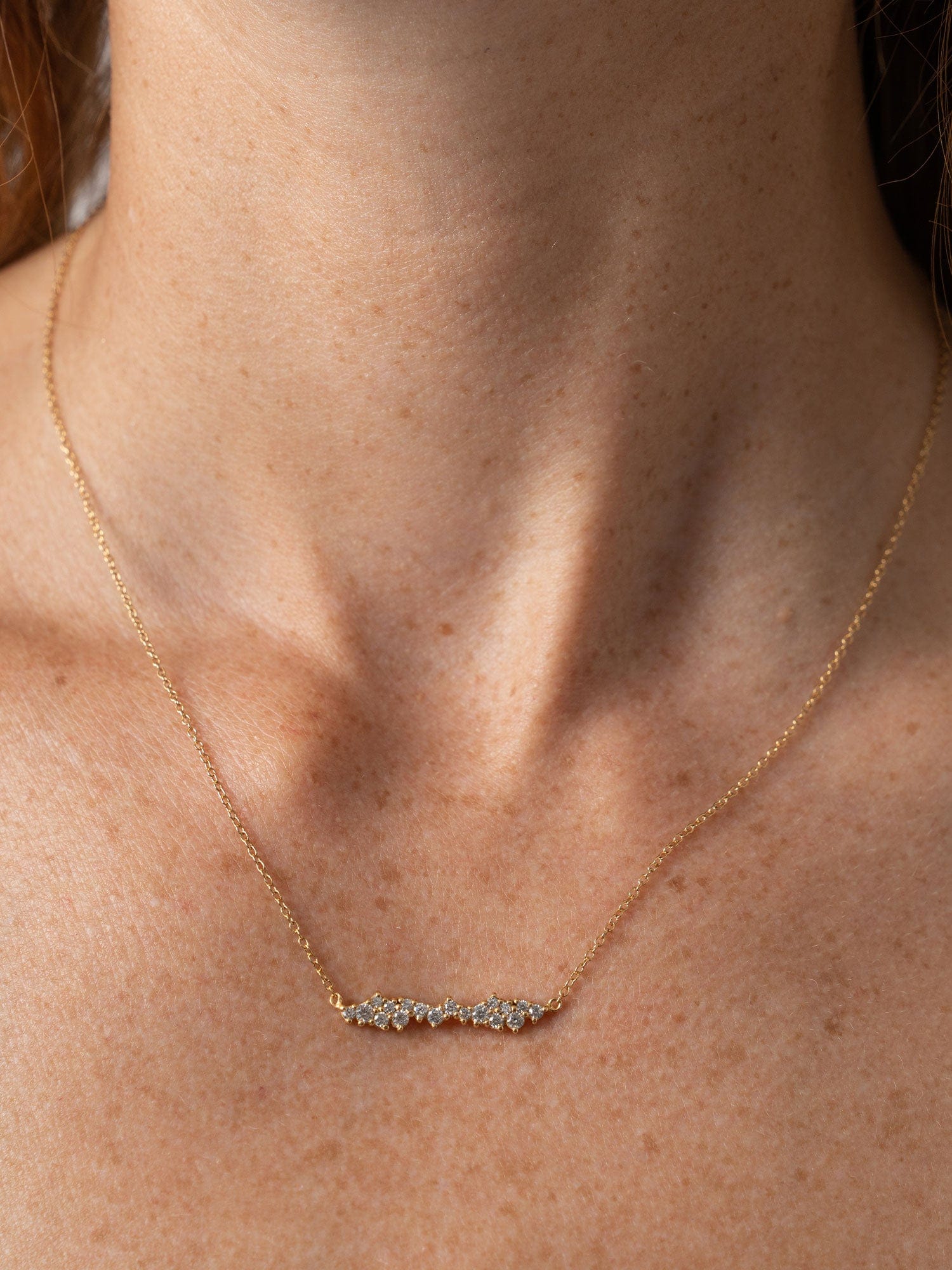 Constellation Cluster Bar Necklace Gold - Women's Jewellery | Saint + Sofia® EU